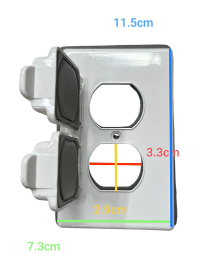 Eagle2GangWeatherproofPlateCoverWhite_electx electrical Supply