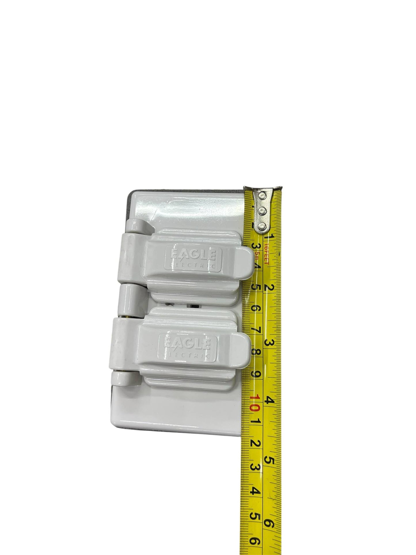 Eagle 2 Gang Weatherproof Plate Cover White CAT 1962