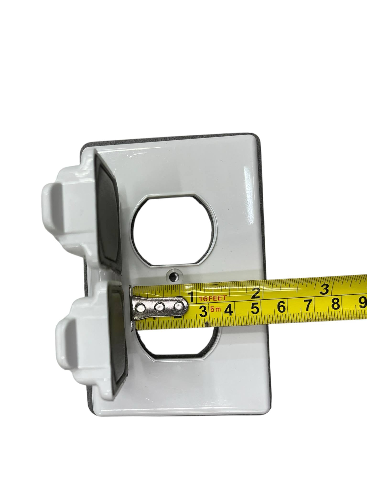 Eagle 2 Gang Weatherproof Plate Cover white CAT1962 Electx Electrical Supply