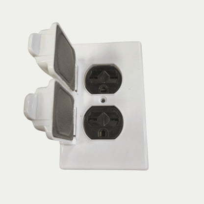 Eagle 2 Gang Weatherproof Tandem Outlet 15A 250V CAT1962 826B