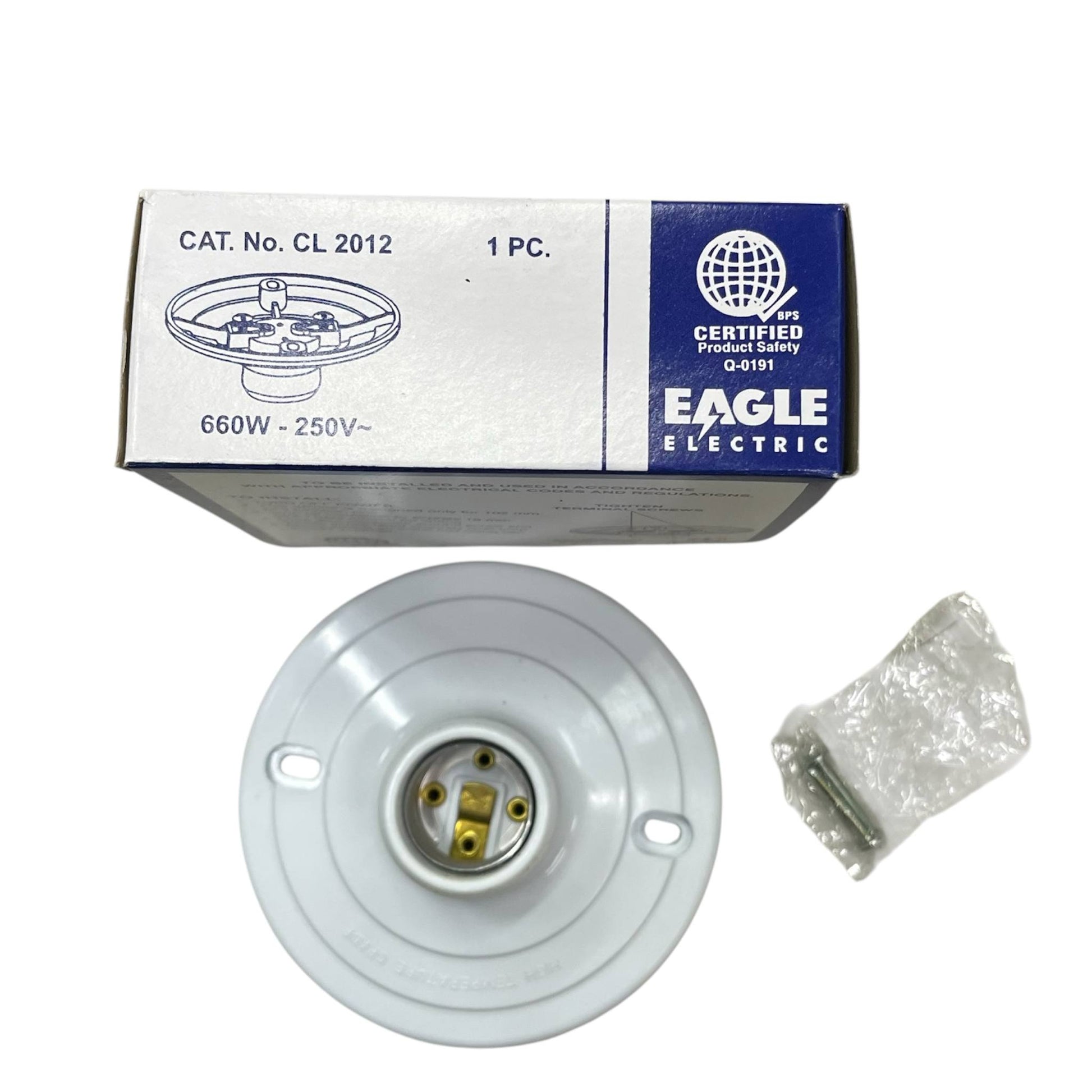 Eagle 4x4 E27 Socket White 660W 220V CL2012