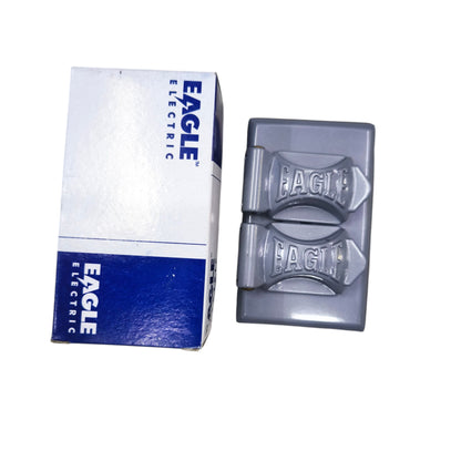 Eagle Weatherproof 2 Gang Plate Cover Gray 