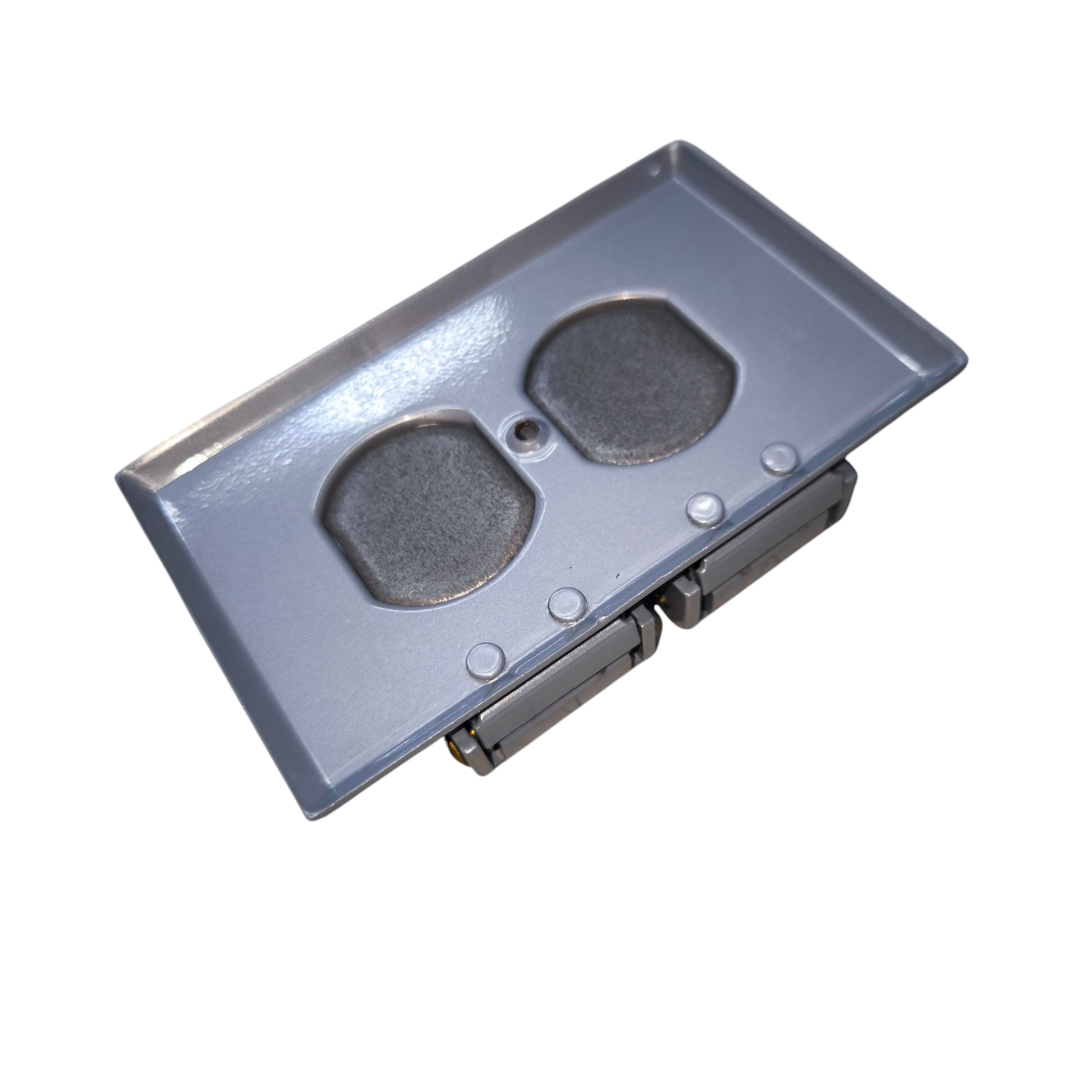 Eagle Weatherproof 2 Gang Plate Cover Gray 