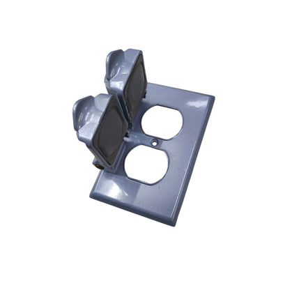 Eagle Weatherproof 2 Gang Plate Cover Gray 