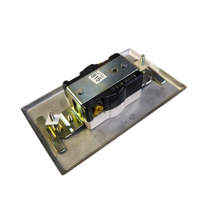 Eagle 1 Gang Range Outlet with Metal Plate Cover 20A 250V H1 CAT815-CS