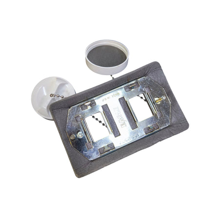 Eagle 2 Gang Weatherproof Cover Thread Type White 3982