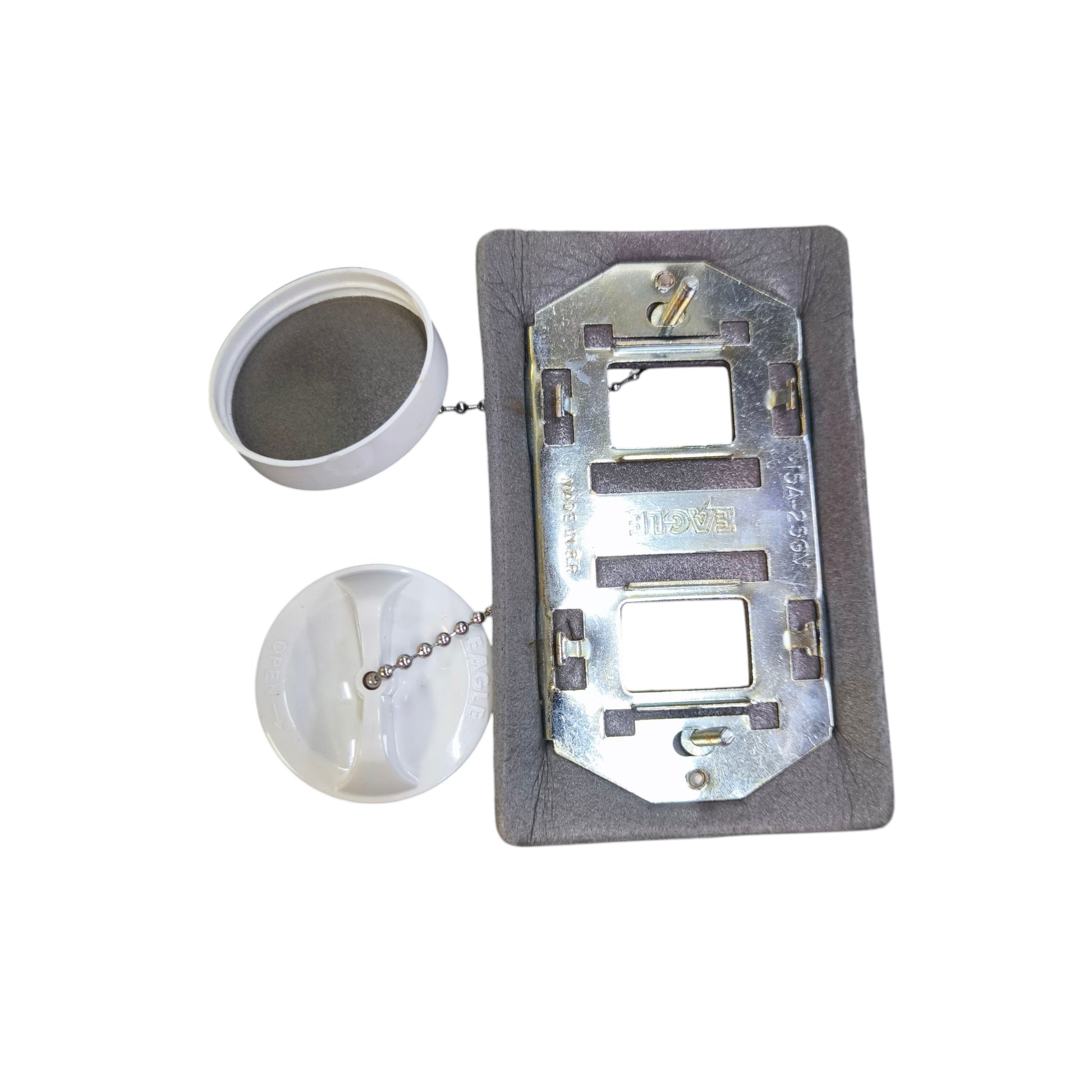 Eagle 2 Gang Weatherproof Cover Thread Type White 3982 Electx Electrical Supply