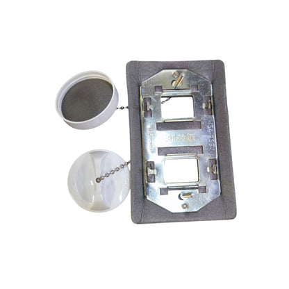 Eagle 2 Gang Weatherproof Cover Thread Type White 3982 Electx Electrical Supply