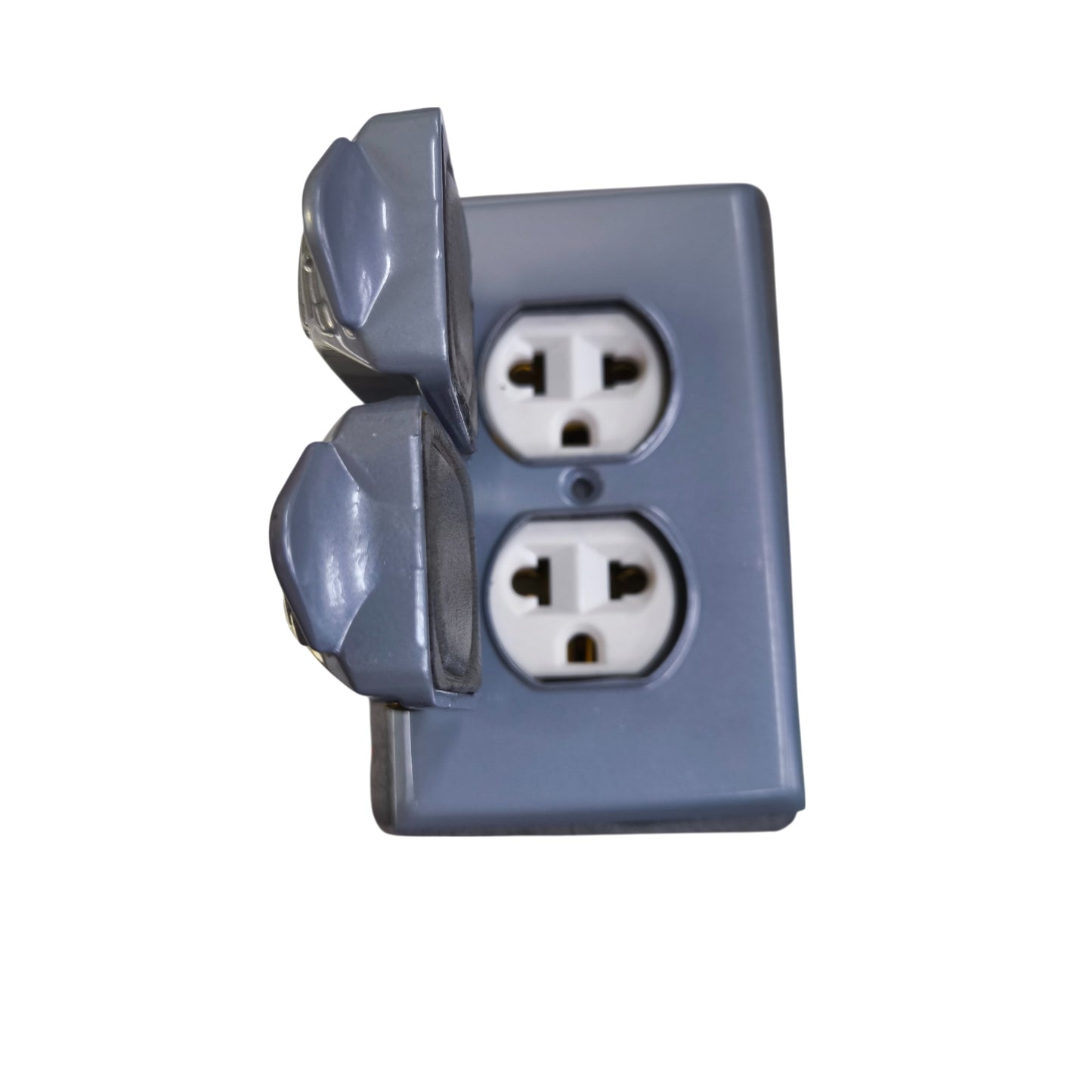 Eagle 2 Gang Weatherproof Universal Outlet with Grounding 15A 250V