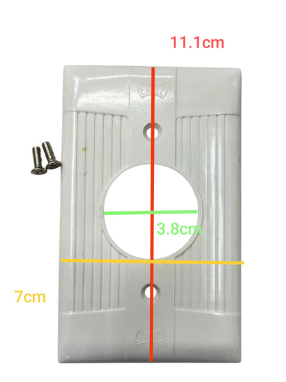 Eagle 35mm Round Plate Cover White 131-C
