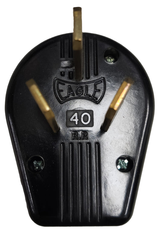 Eagle Range Plug 50A 250V Bakelite Type