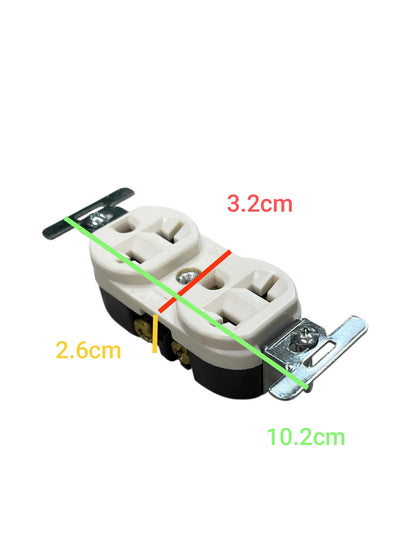 Eagle Tandem Outlet with Ground 20A 250V CAT 877-IC