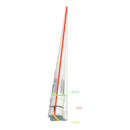 Ecolum 18W T8 LED Fluorescent Tube with Fixture Double Ended 220V AC Daylight 6500K CFS02T8DL18/1.2MFHFIX