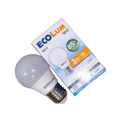 Ecolum 3W LED Bulb E27 220V Energy Saving 6500K Daylight