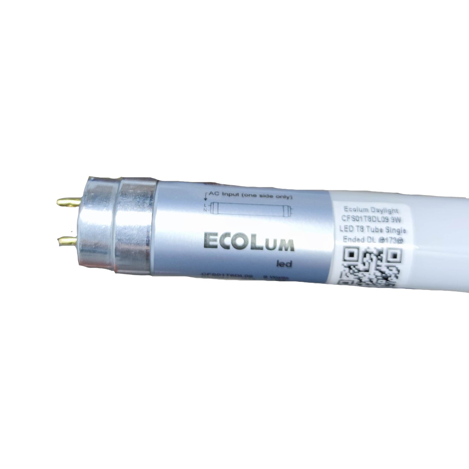 Ecolum 9W LED T-8 Fluorescent Tube Daylight Single Ended 220V CFS01T8DL09 Electx Electrical Supply