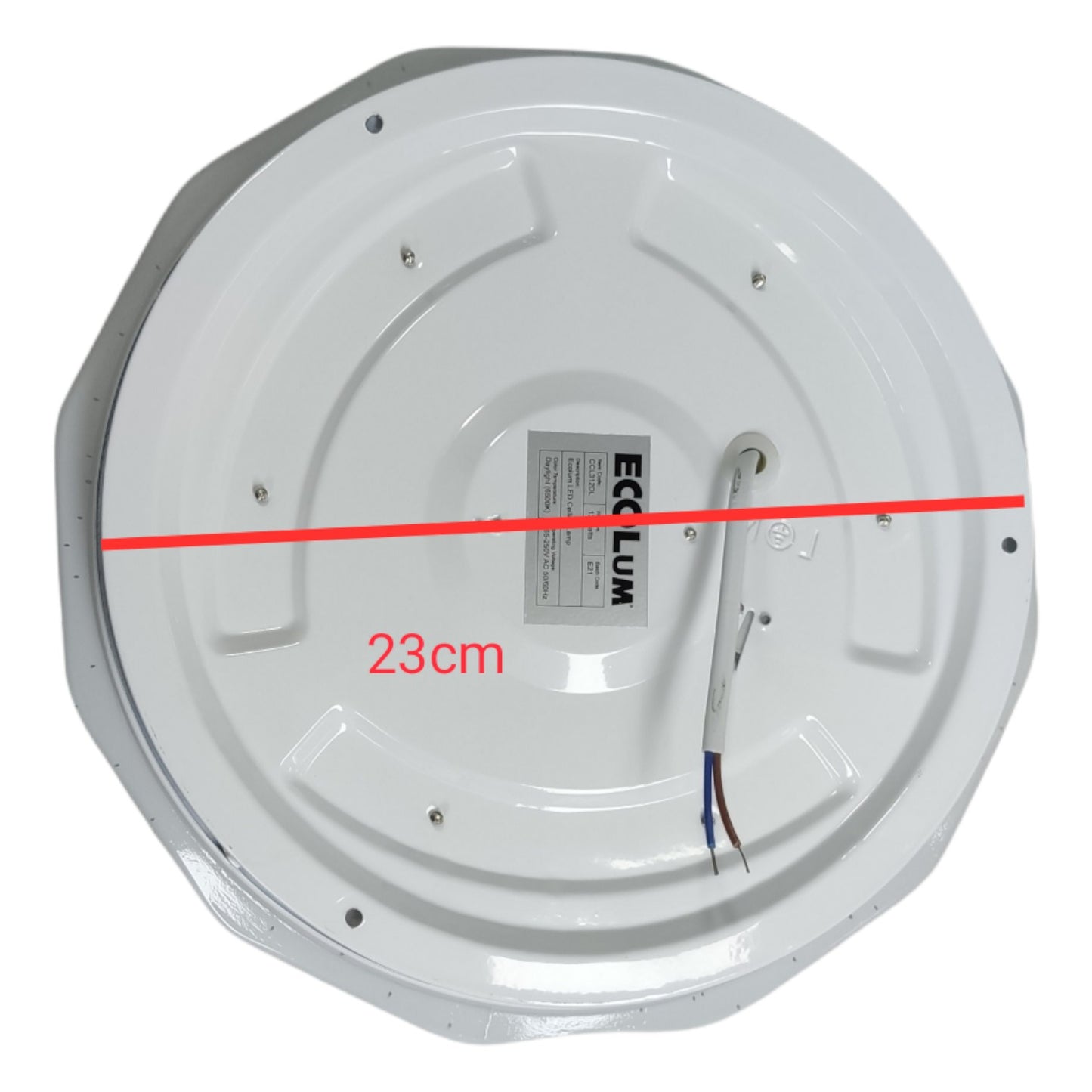 Ecolum 12W LED Ceiling Lamp Daylight 6500K 220V CCL312DL Electx Electrical Supply