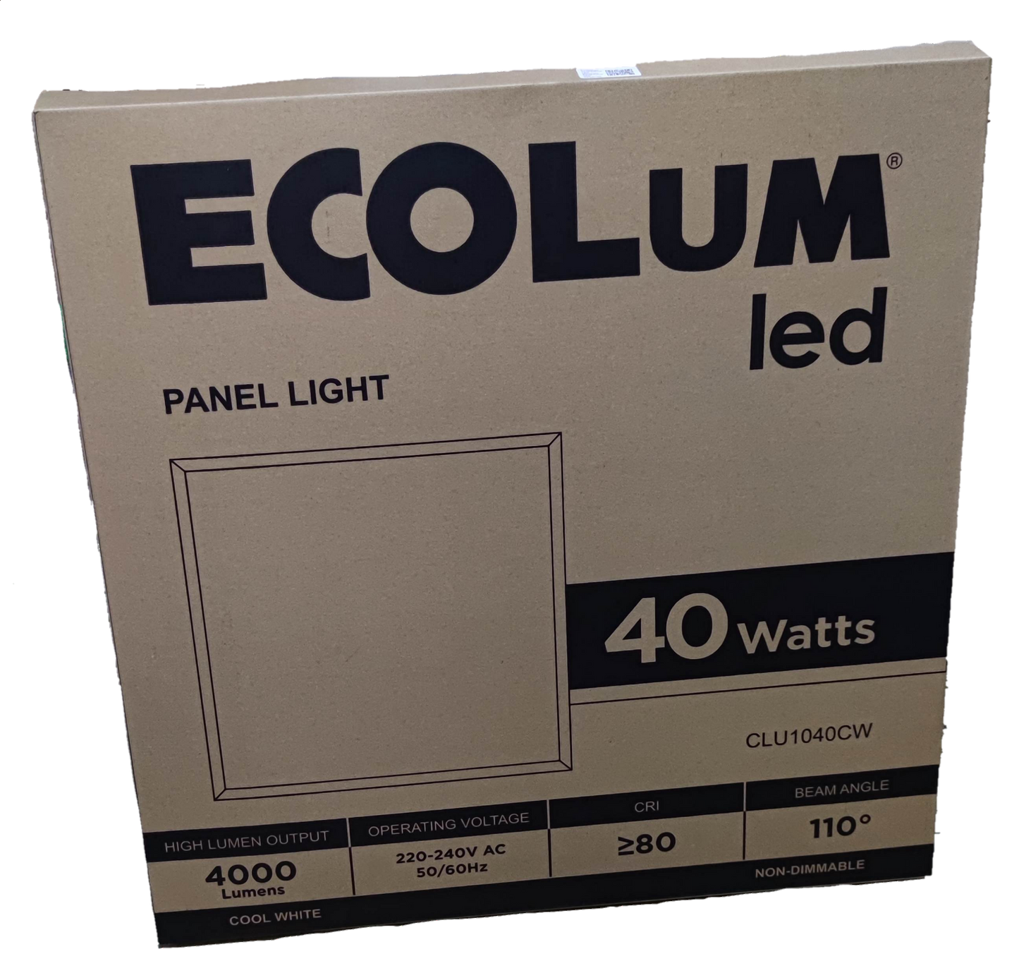 Ecolum 40W LED Panel Light 60cm x 60cm Electx Electrical SUpply