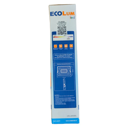 Ecolum LED packaging box on a white background