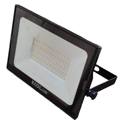 LED flood light with 'Ecolum' branding on a white background