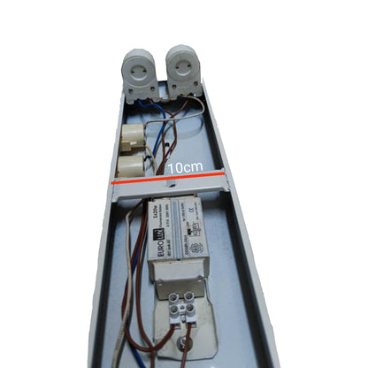 Eurolux 2x20W Box Type Fixture with Magnetic Ballast and Starter 220V, 2x18W Fluorescent Fixture Box type with Magnetic Ballast and Starter ( Lamps not included)