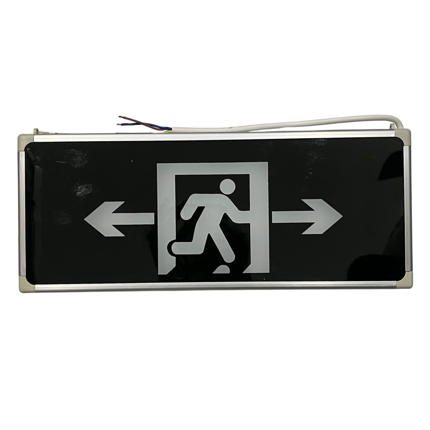 Exit Sign Left or Right Double Face Glass , Exit Running Man 220V 3W LED Green IP30 CA-BLZD-2LR0EI DF(A)