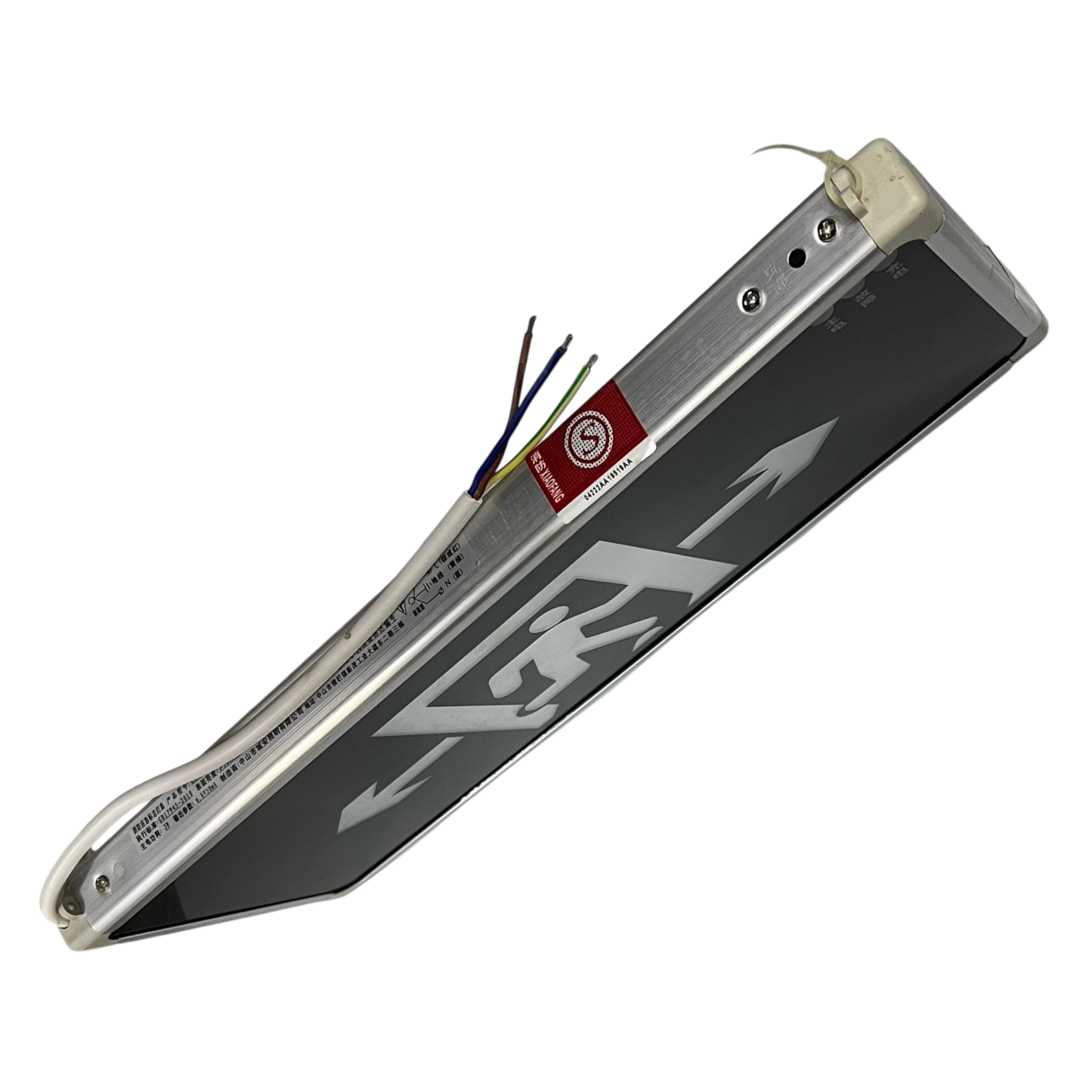 Exit Sign Left or Right Double Face Glass , Exit Running Man 220V 3W LED Green IP30 CA-BLZD-2LR0EI DF(A)