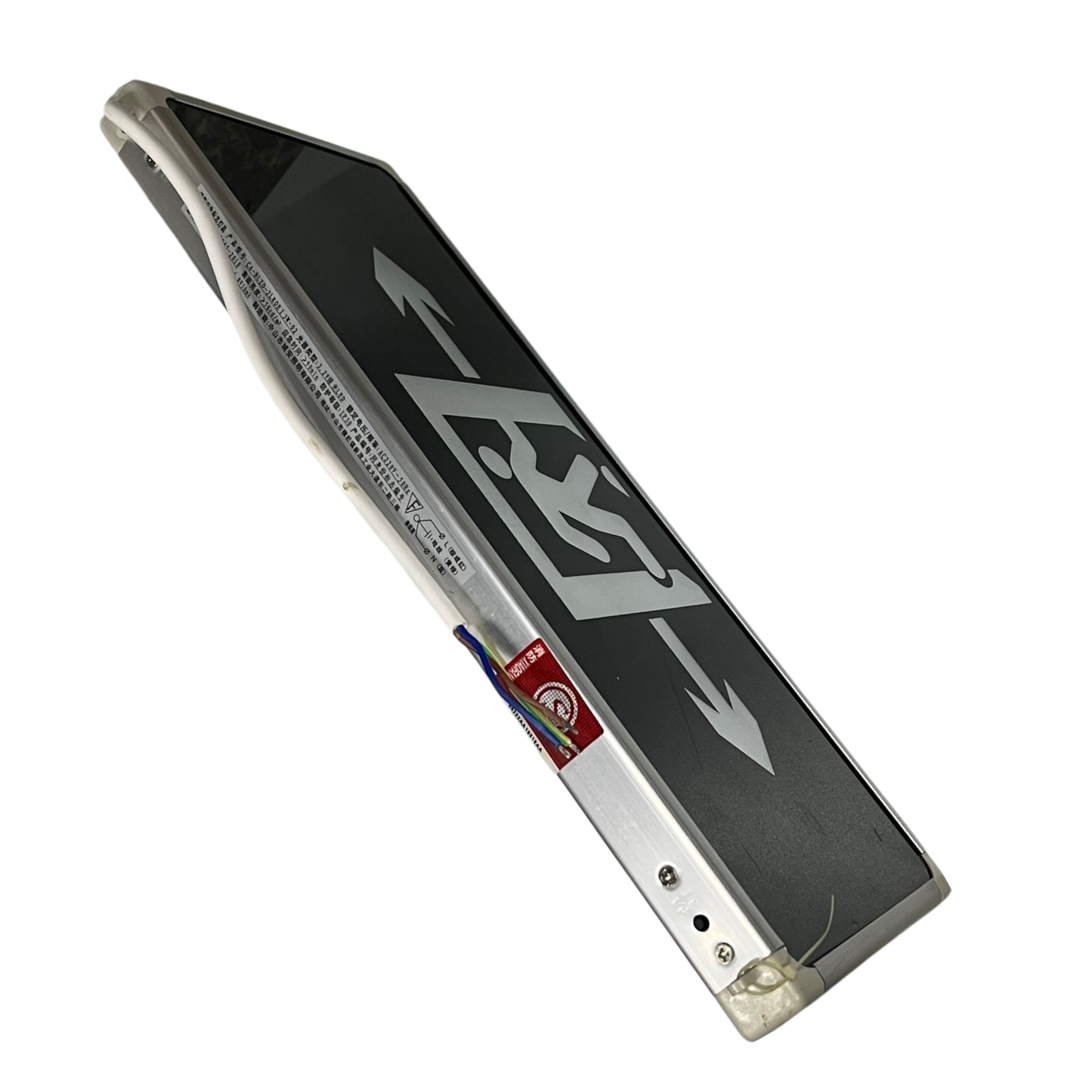 Exit Sign Left or Right Double Face Glass , Exit Running Man 220V 3W LED Green IP30 CA-BLZD-2LR0EI DF(A)