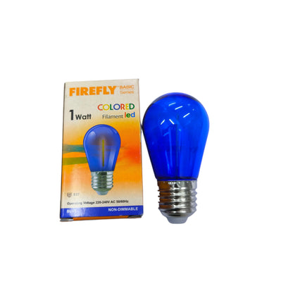 Firefly 1W LED Filament Bulb E27 220V EBST80 Available In Blue, Red, Green, Yellow and Warm White