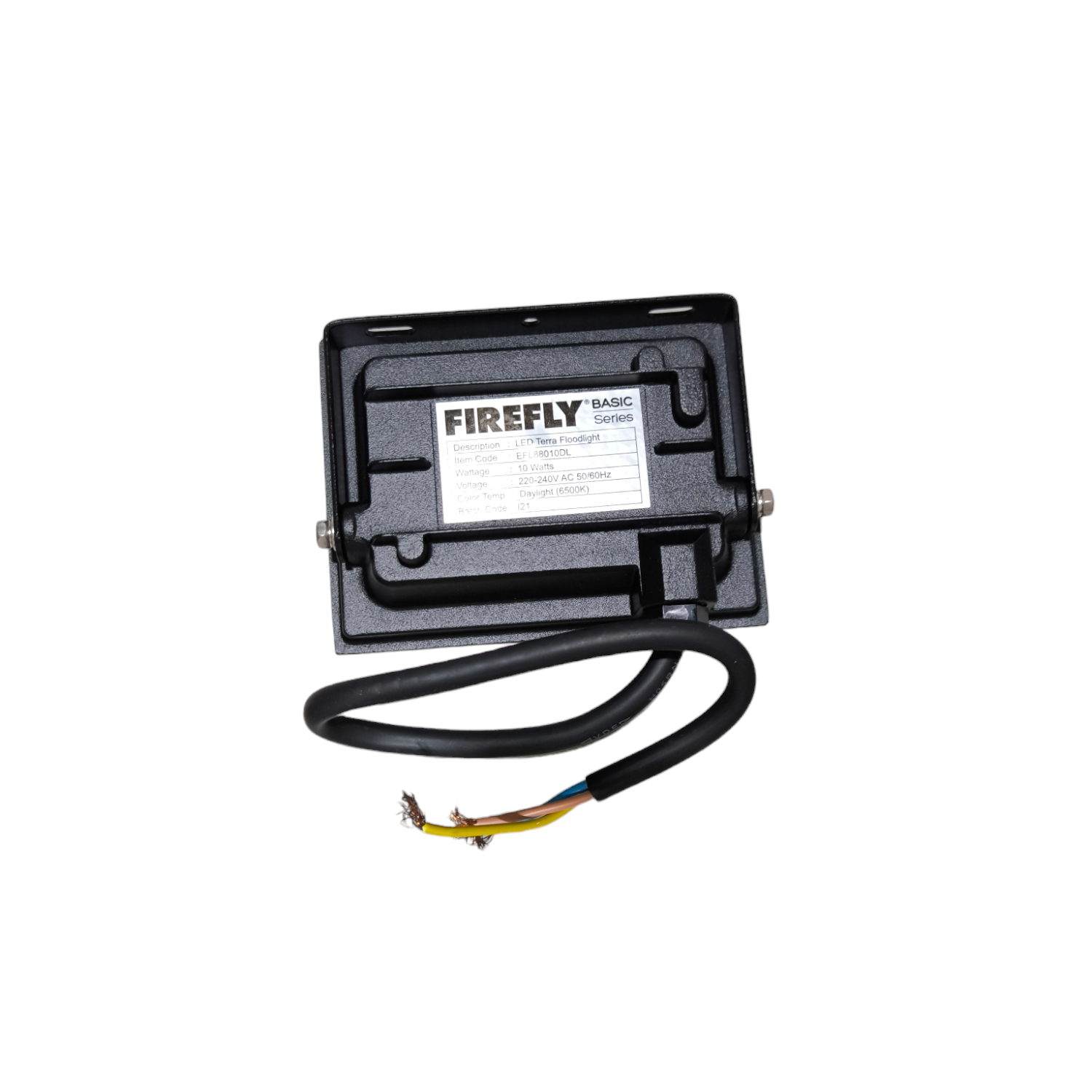 Black electronic device with 'Firefly' branding on a white background