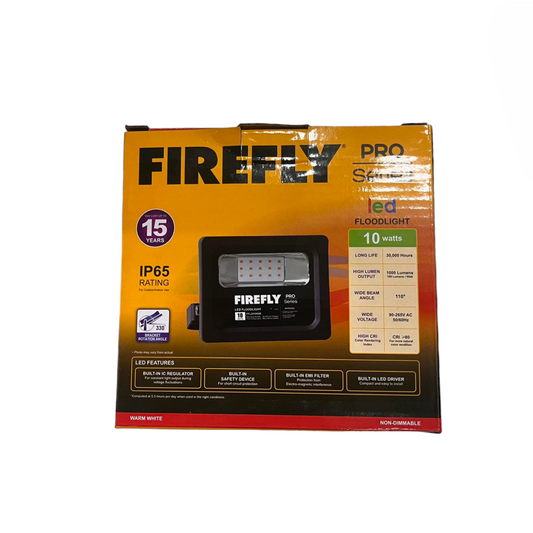 Firefly Pro Floodlight packaging on a white background