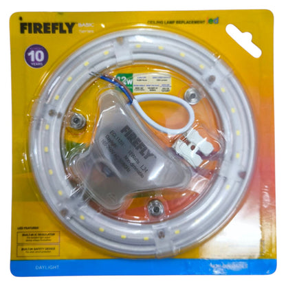 Firefly LED light bulb packaging on a white background