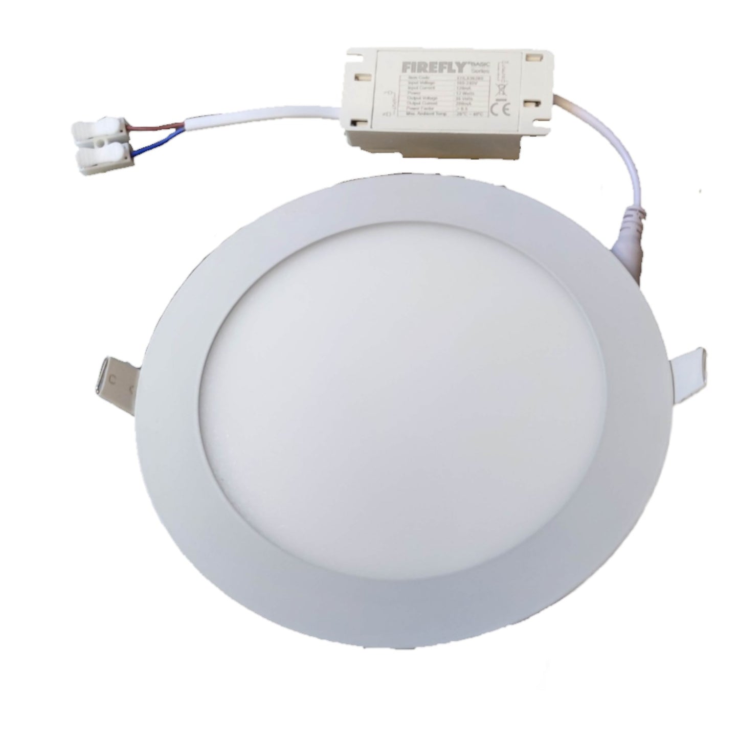 Firefly 12W LED Round Recessed Slim Downlight Warm White 3000K 220V EDL212612WW Electx Electrical Supply