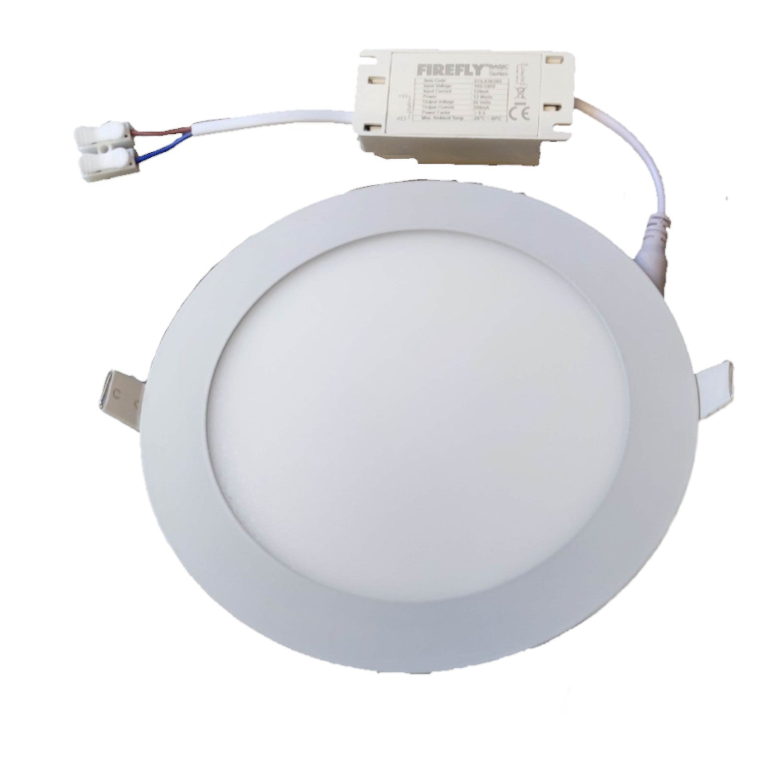 Firefly 12W LED Round Recessed Slim Downlight Warm White 3000K 220V EDL212612WW Electx Electrical Supply