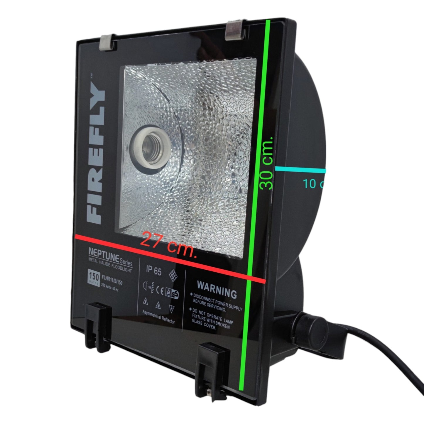 Firefly 150W Metal Halide Flood Light Fixture Only 220V Outdoor FLHI111/S/150