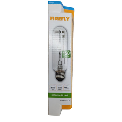 Firefly metal halide lamp packaging on a white background