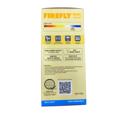 Firefly 15W LED Bulb E27 220V 6500K Daylight EBI115DL