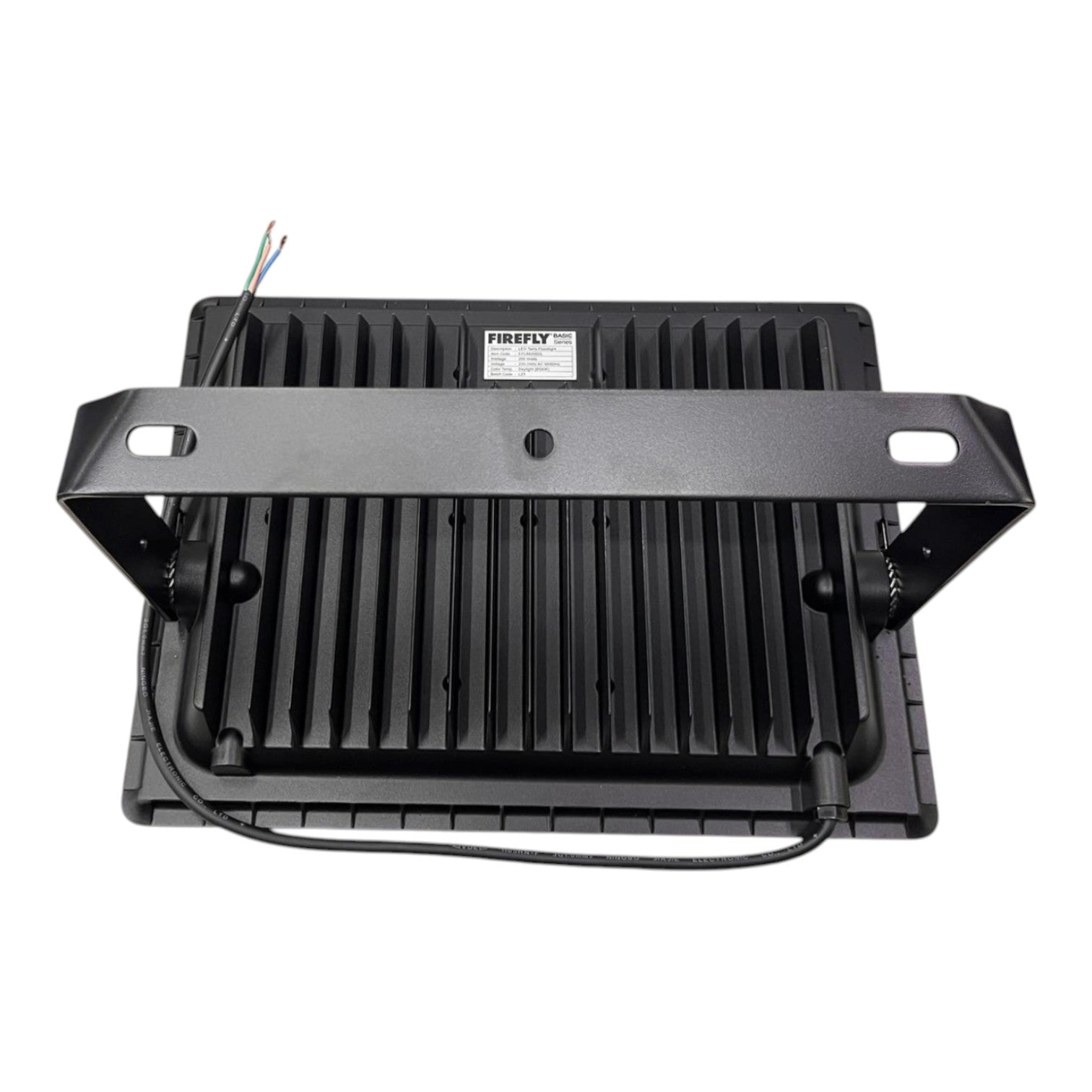Black metal bracket with 'Firefly' branding on a white background