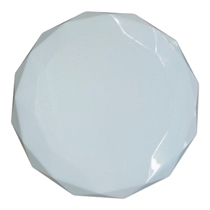 Octagonal white object on a white background