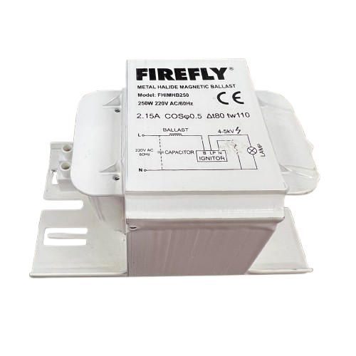 Firefly 250W Metal Halide Magnetic Ballast 220V FHIMHB250