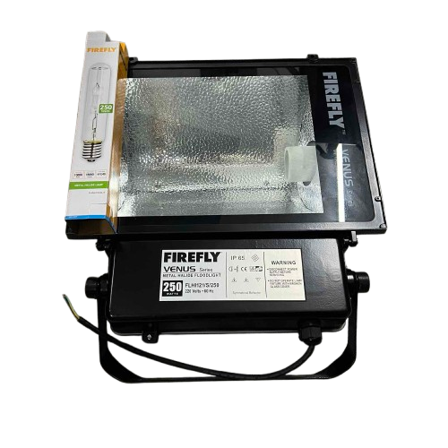 Firefly 250W Metal Halide Flood Light Fixture Set with 250W Tubular Metal Halide Bulb
