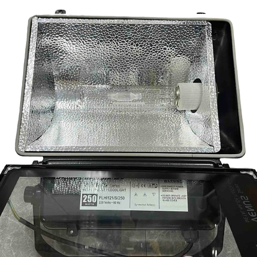Firefly 250W Metal Halide Flood Light Fixture Set with 250W Tubular Metal Halide Bulb