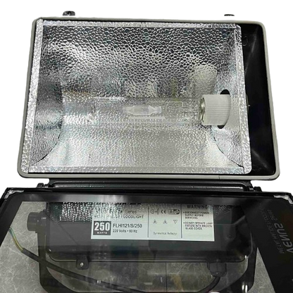 Firefly 250W Metal Halide Flood Light Fixture Set with 250W Tubular Metal Halide Bulb