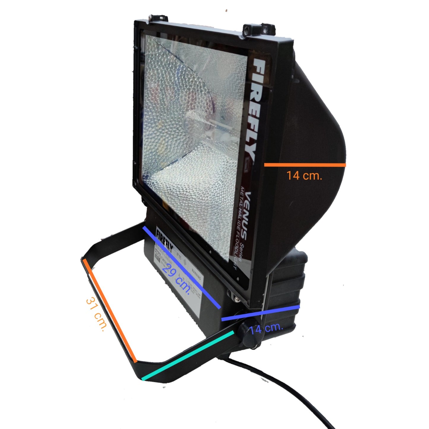 Firefly 250W Metal Halide Flood Light with Lamp 220V FLHI121/S/250/ FHIMH250DL/T Electx Electrical Supply