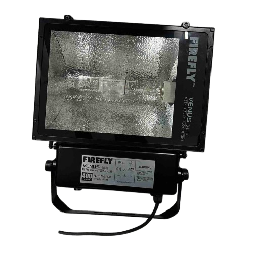 Firefly 400W Metal Halide Flood Light Fixture Set with 400W Tubular Metal Halide Bulb Venus Series