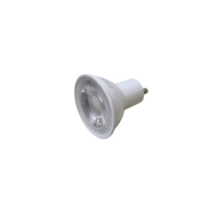 White LED light bulb on a white background