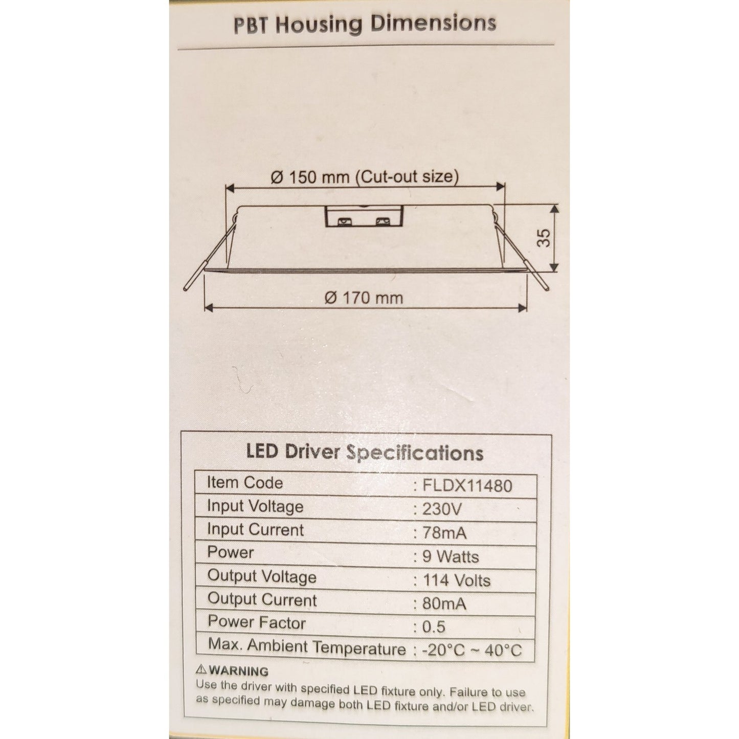Firefly 9W LED Downlight Pro Series IP44 Rating Water Resistant 220VAC Warm White 3000K FDL2509WW Electx Electrical Supply