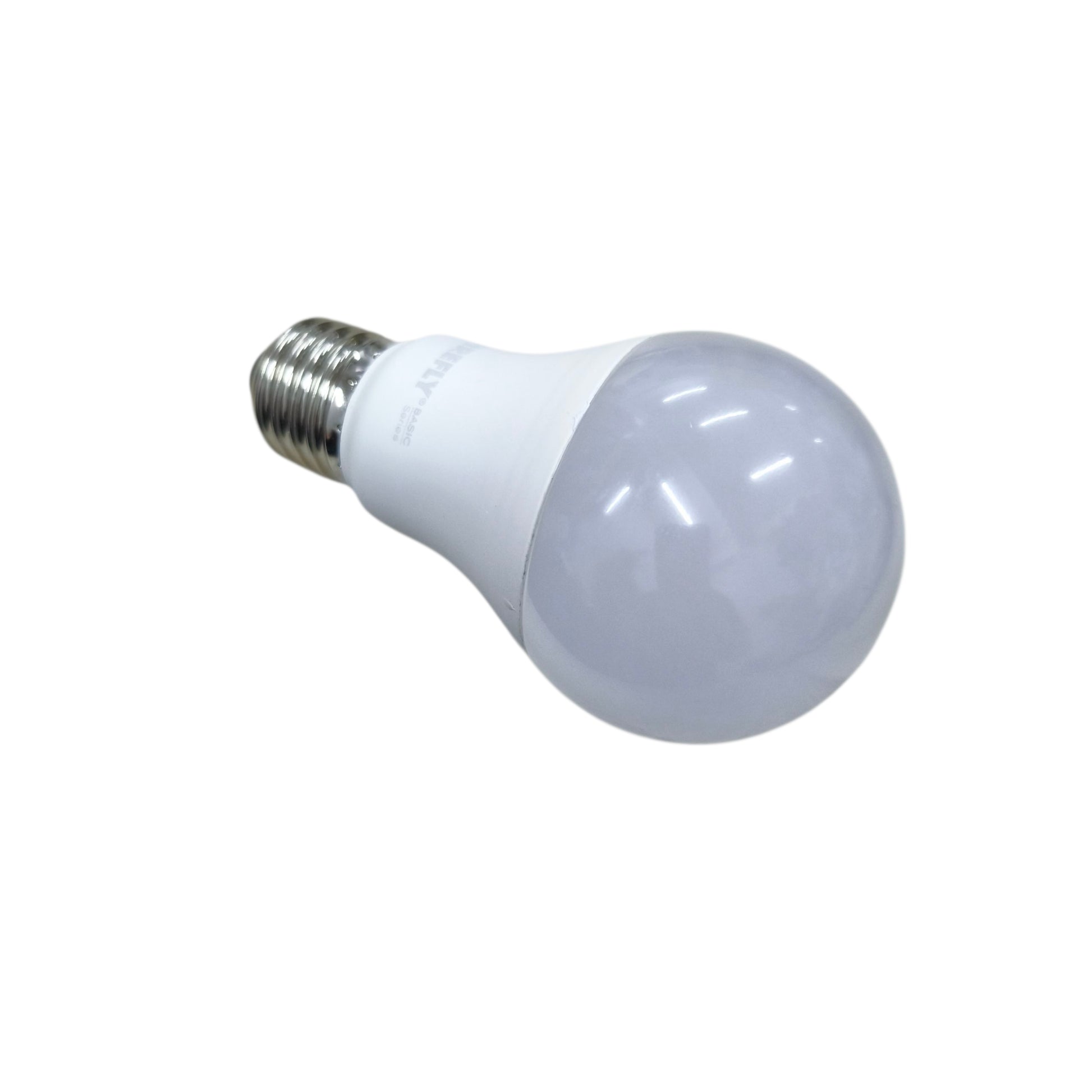 LED light bulb on a white background