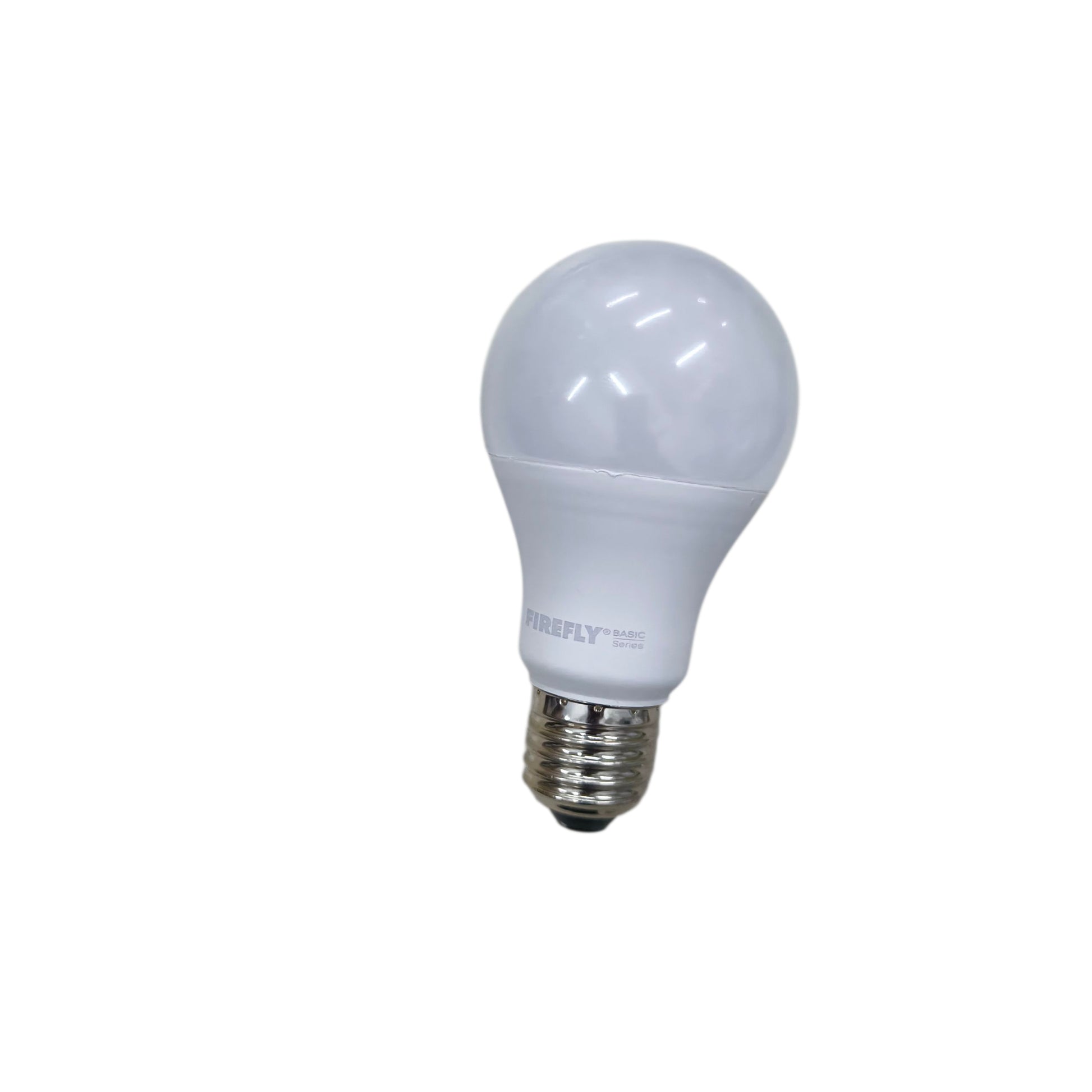 LED light bulb on a white background