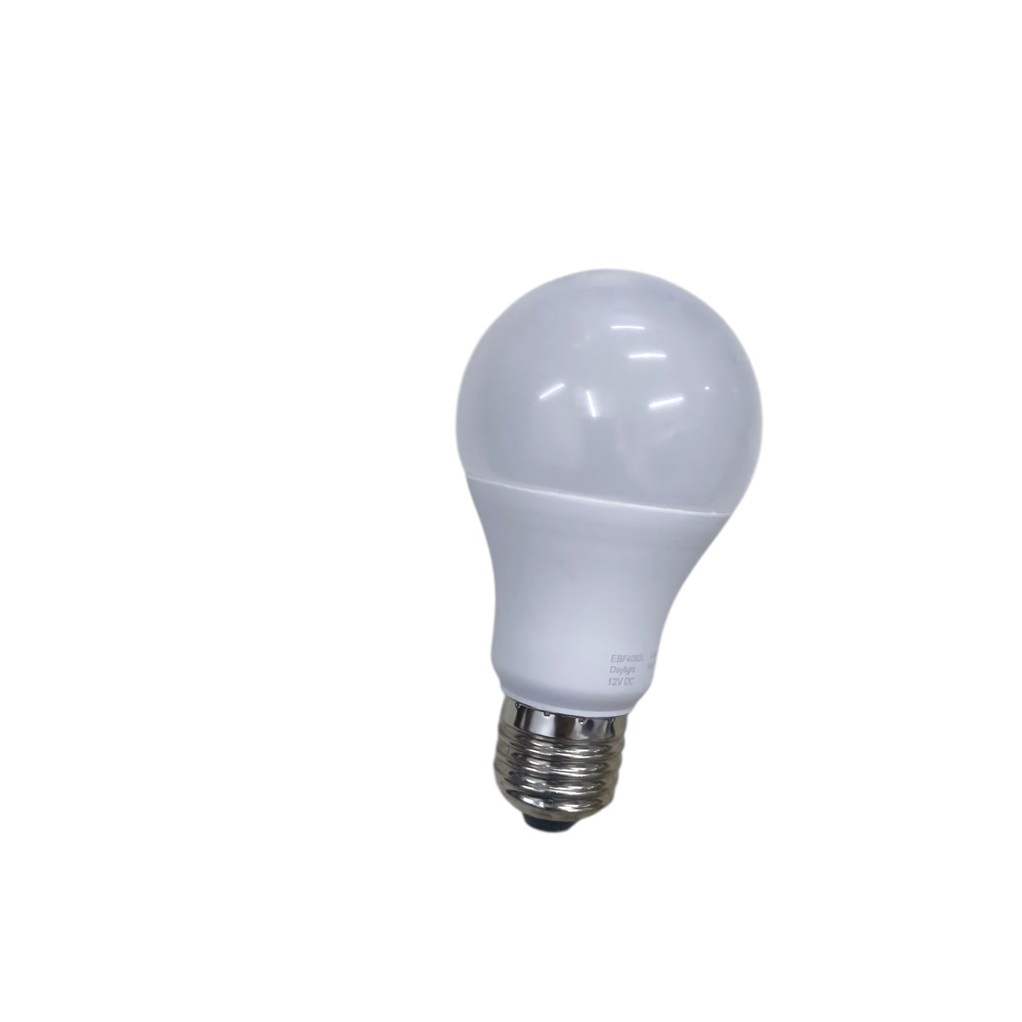 White LED light bulb on a white background