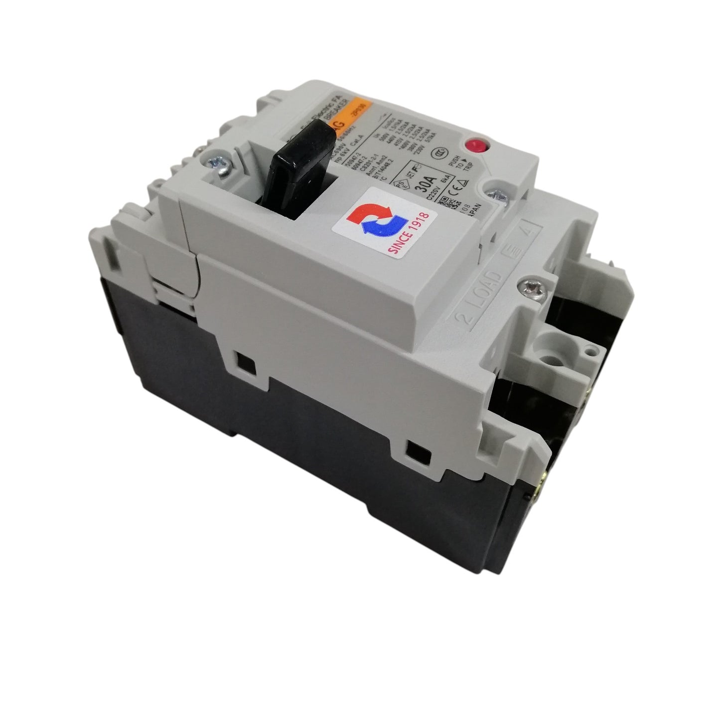 Fuji MCCB Molded Case Circuit Breaker BW50EAG-CE 30A 2Pole 5kAIC@230VAC, 2.5kAIC@380/440VAC, 1.5kAIC@500VAC Dimension (mm )50(W)x 100(H)x 60(D) (3)